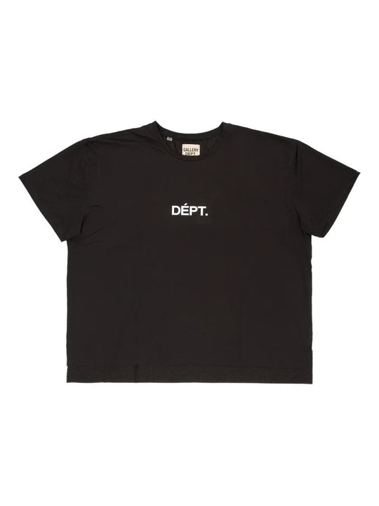 Black t-shirt, front view
