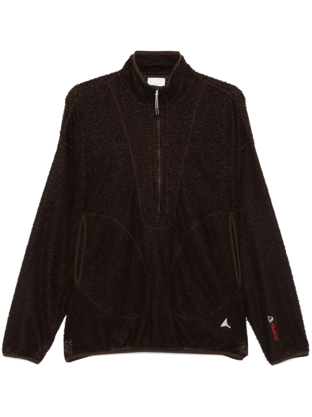 Brown knitwear, front view