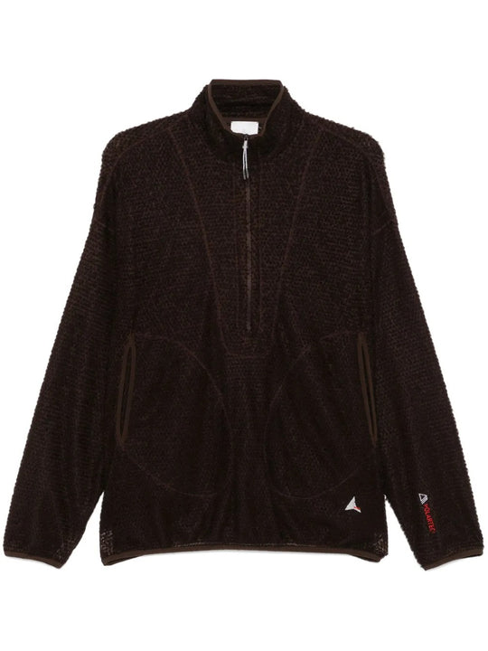 Brown knitwear, front view