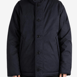 Navy jacket, front view