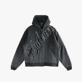 Black sweats-hoodies, front view