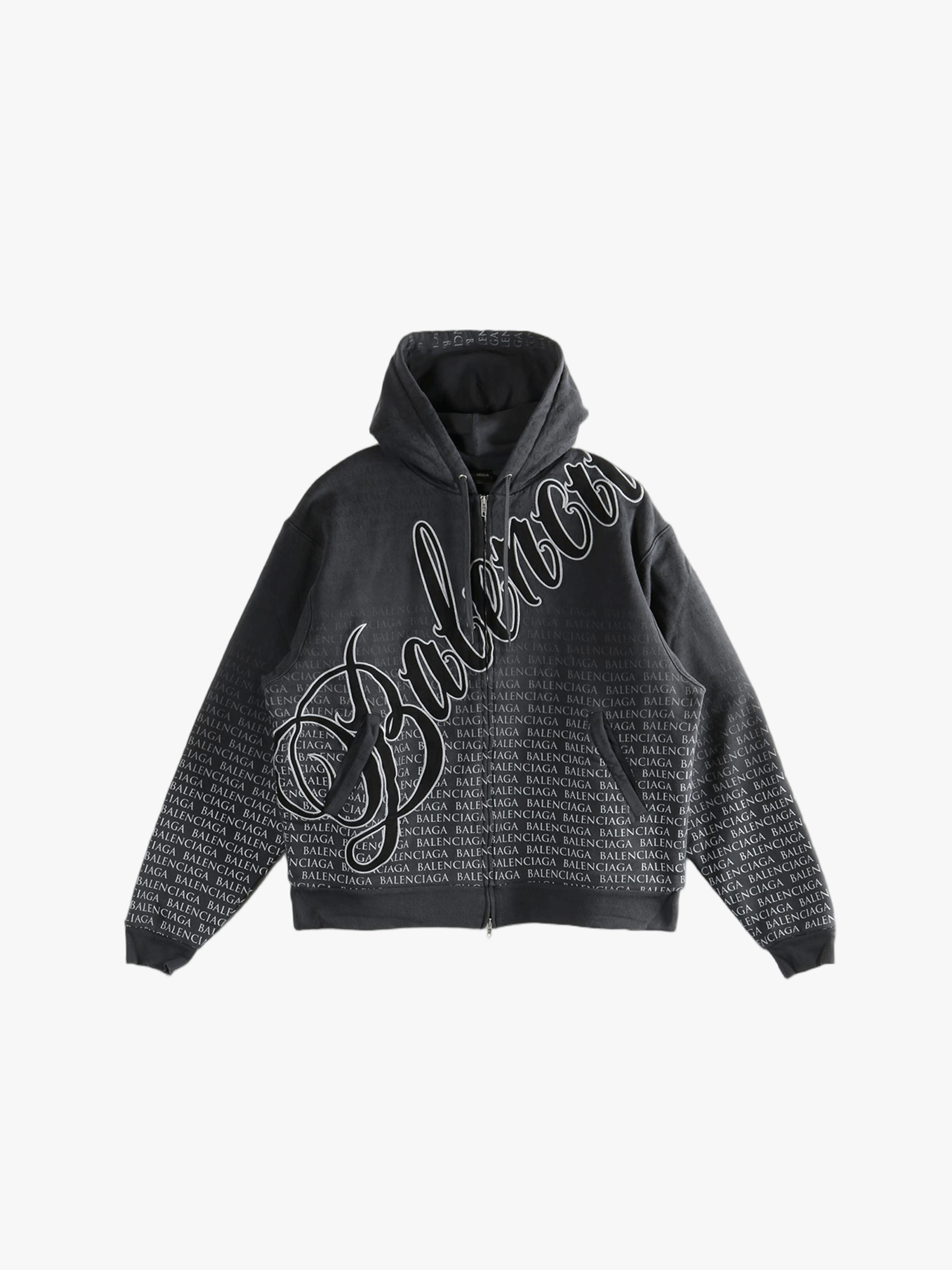 Black sweats-hoodies, front view