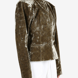 Green jacket, front view