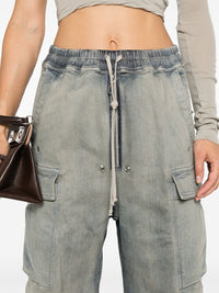 RICK OWENS DRKSHDW - Women Denim Double Cargo Jumbo Belas