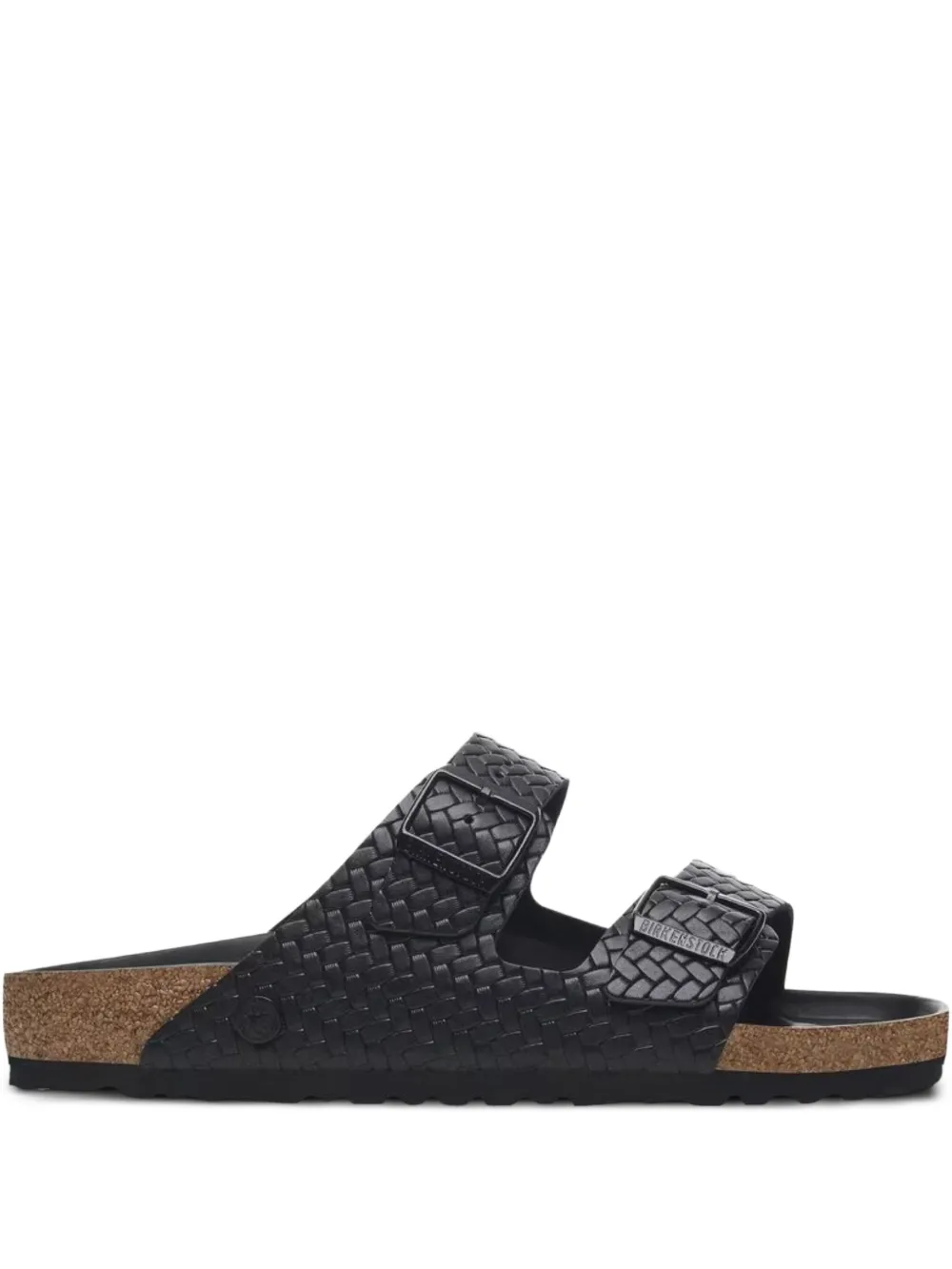 Black sandals, side view
