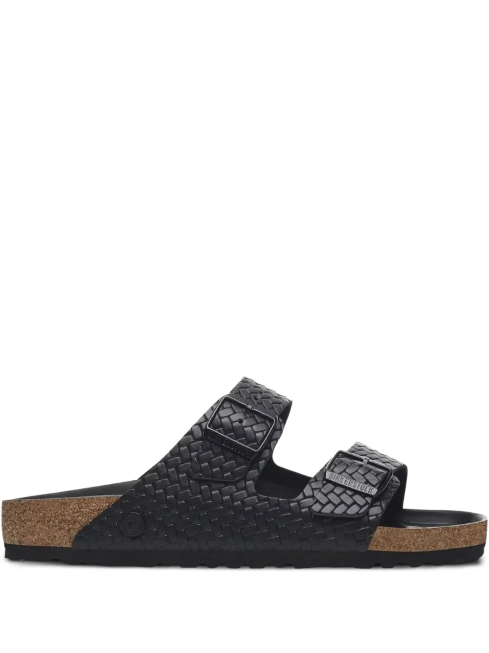Black sandals, side view