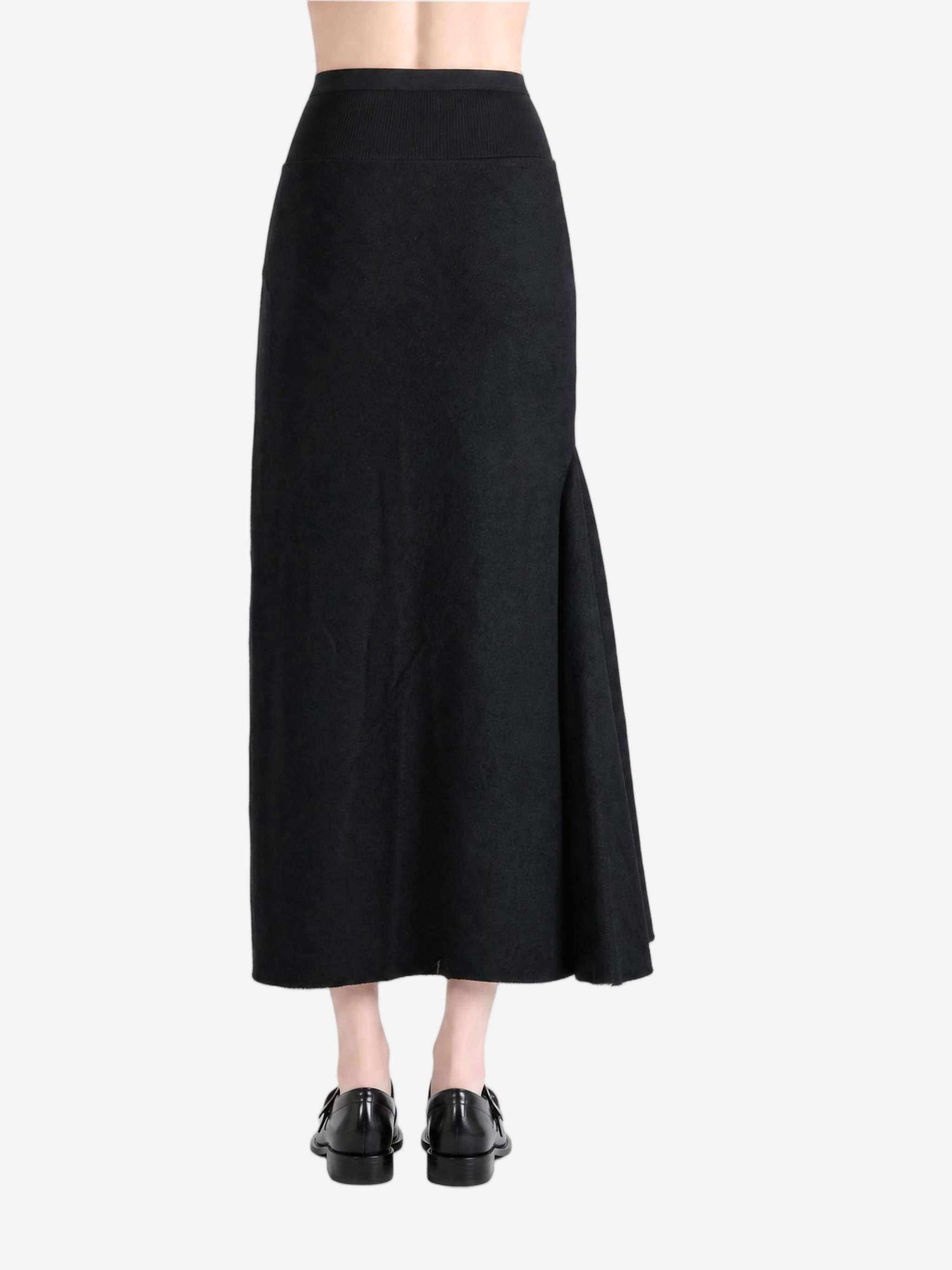Black skirt, full body view