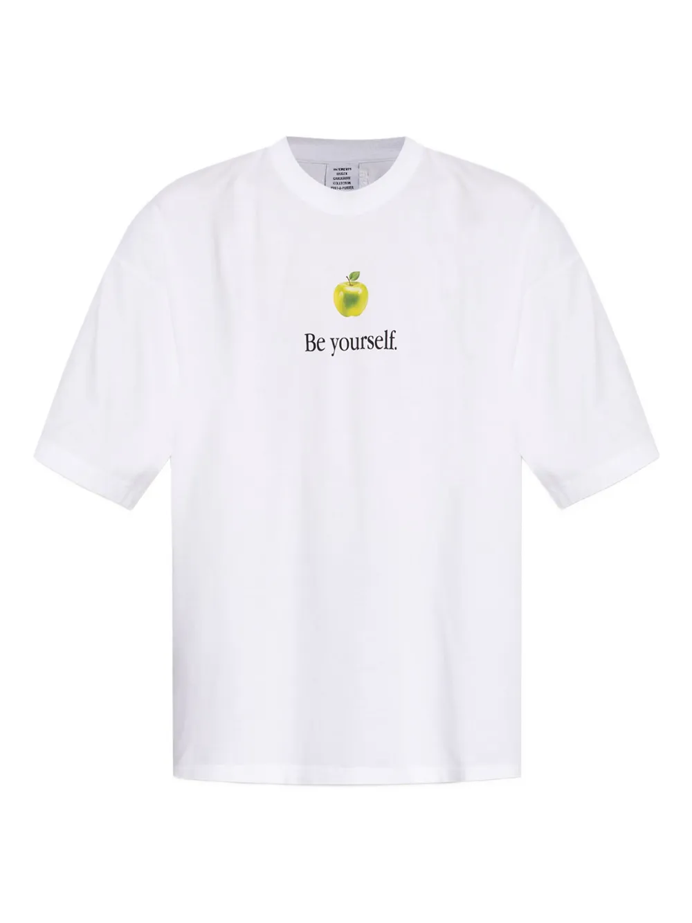 White t-shirt, front view