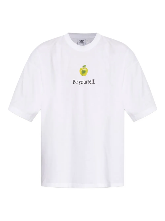 White t-shirt, front view