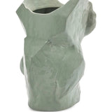 Blue vase, back view