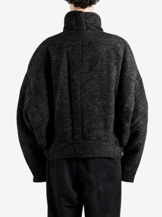 Black jacket, front view