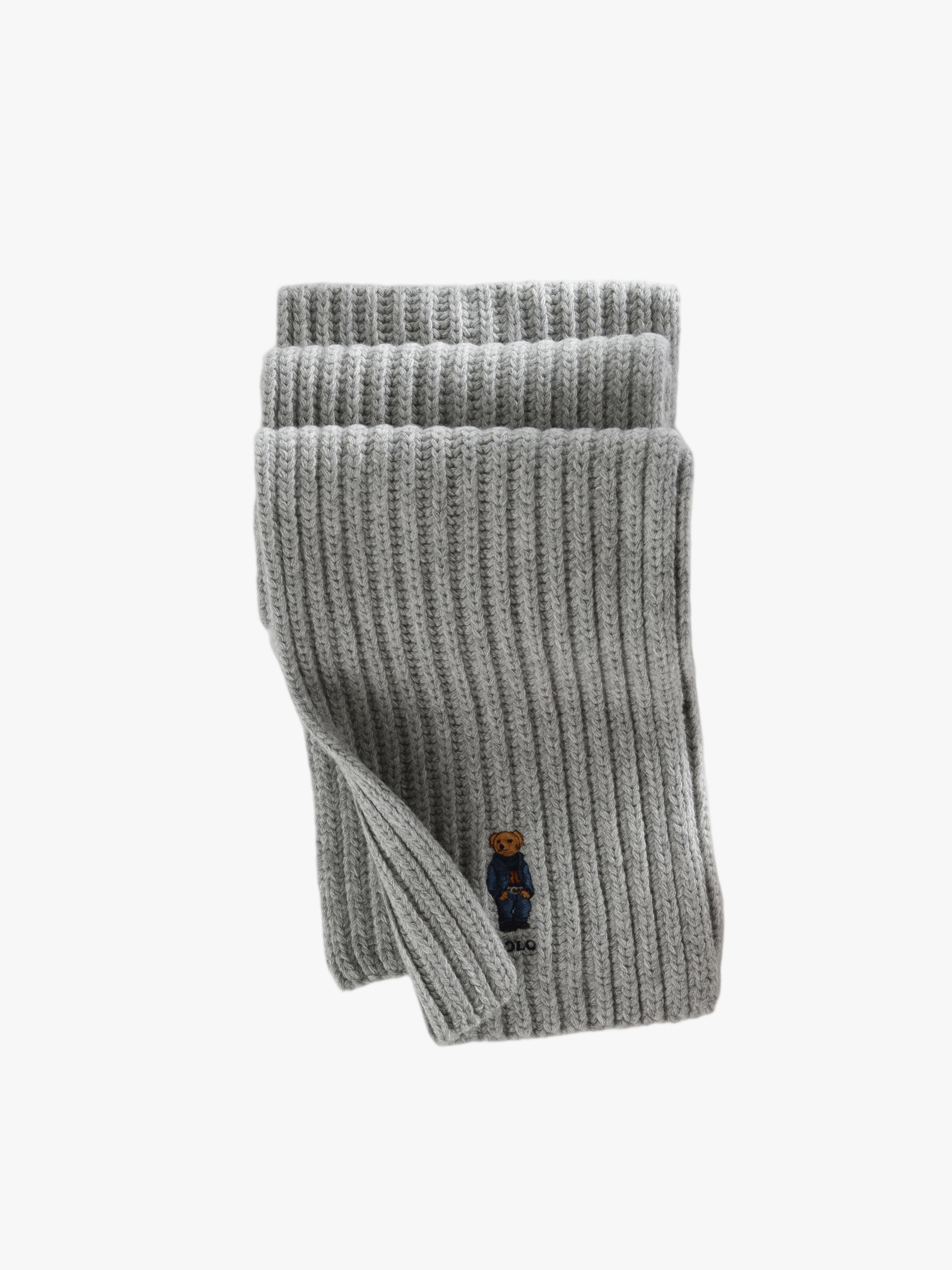 Grey scarf, front view