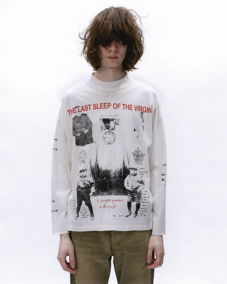 White t-shirt, front view