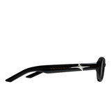 Black eyewear, side view