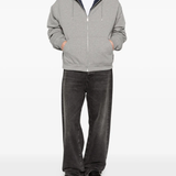 Grey hoodie, full body view