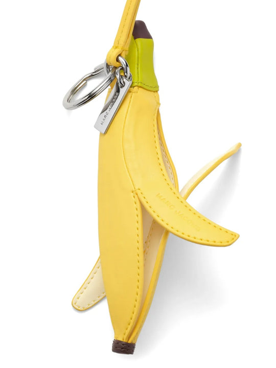 yellow bag charm, back view