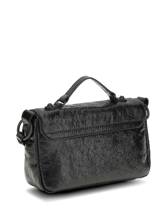 Black bags, back view