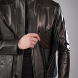 RORKE BADER - Men Bevel Leather Jacket