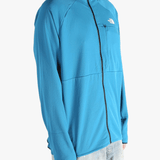 Blue hoodies worn by a person, showing the hoodies fit