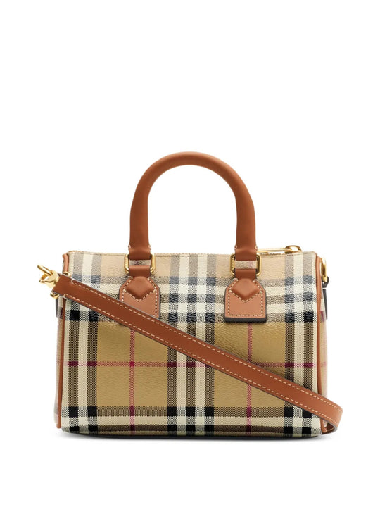 Tan bag, front view