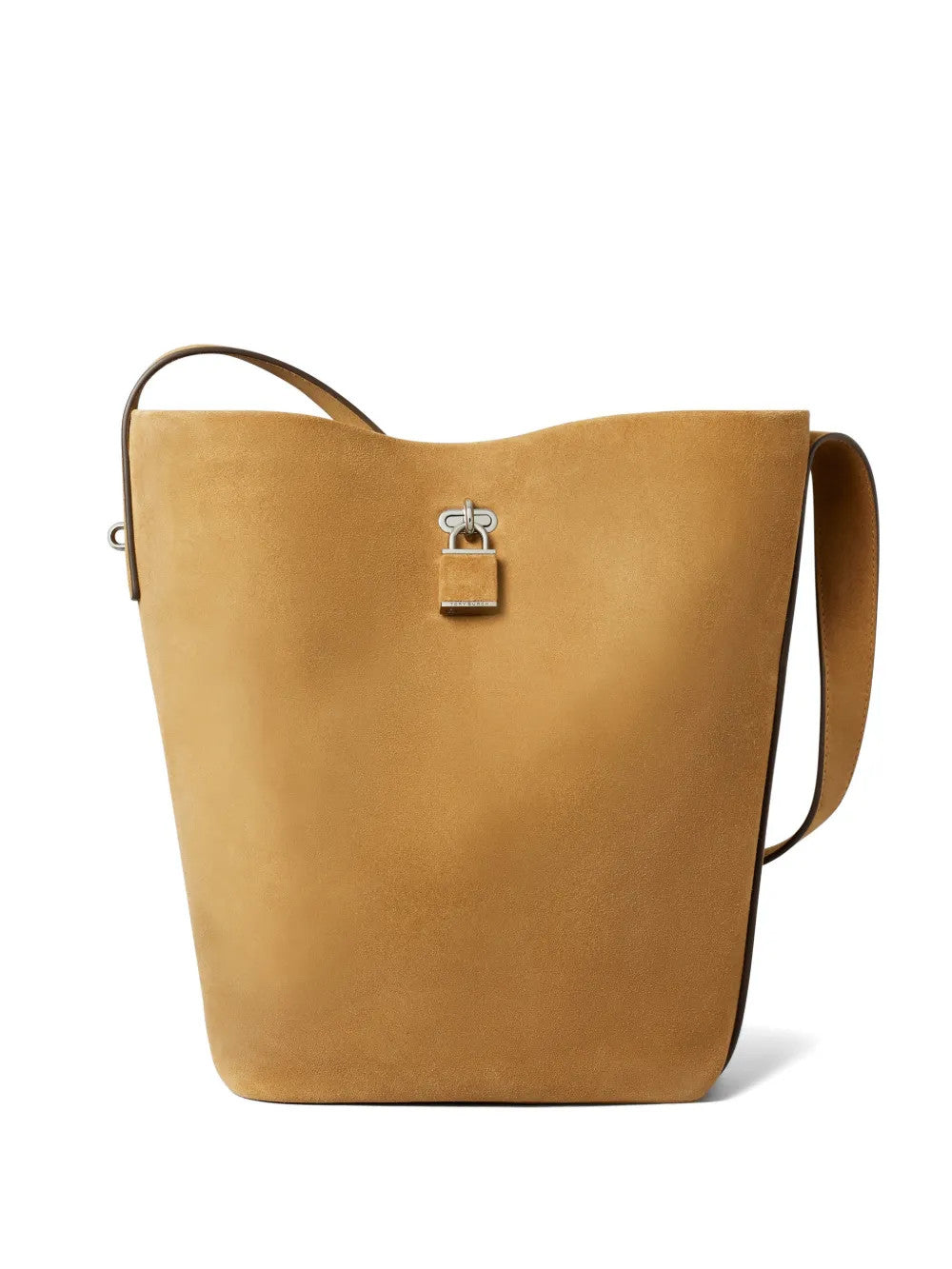 Tan bag, front view
