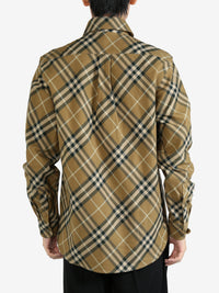 BURBERRY - Men Check Cotton Twill Shirt