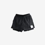 Black shorts, front view
