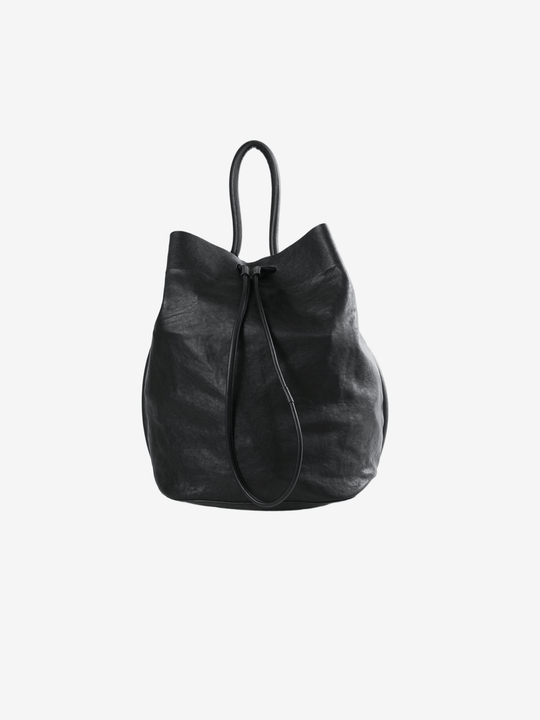 black bags, front view