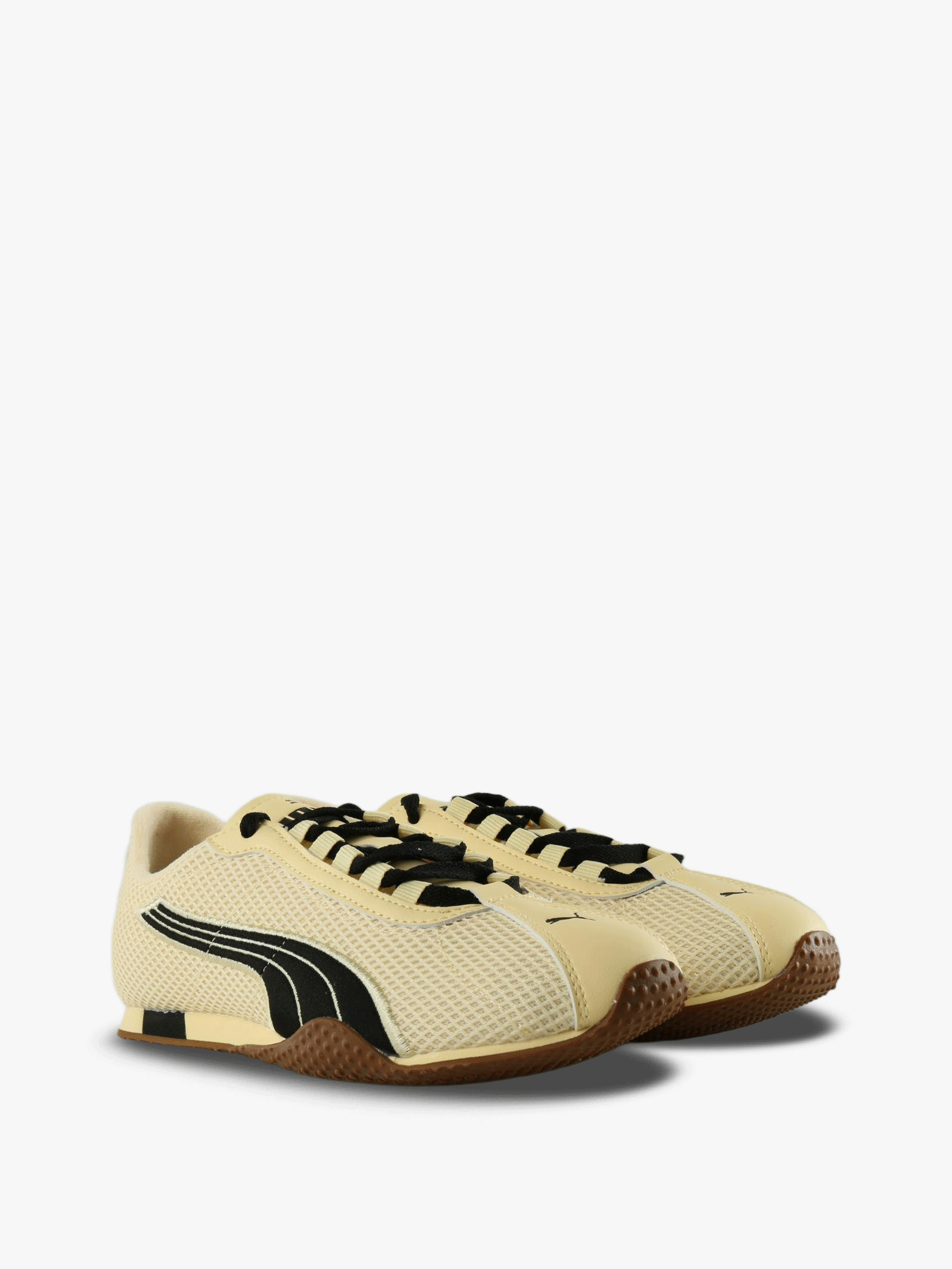 Tan shoes, front view