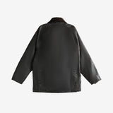 Black jacket, back view