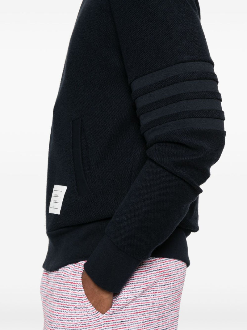 THOM BROWNE - Men Zip Up Funnel Neck Jacket