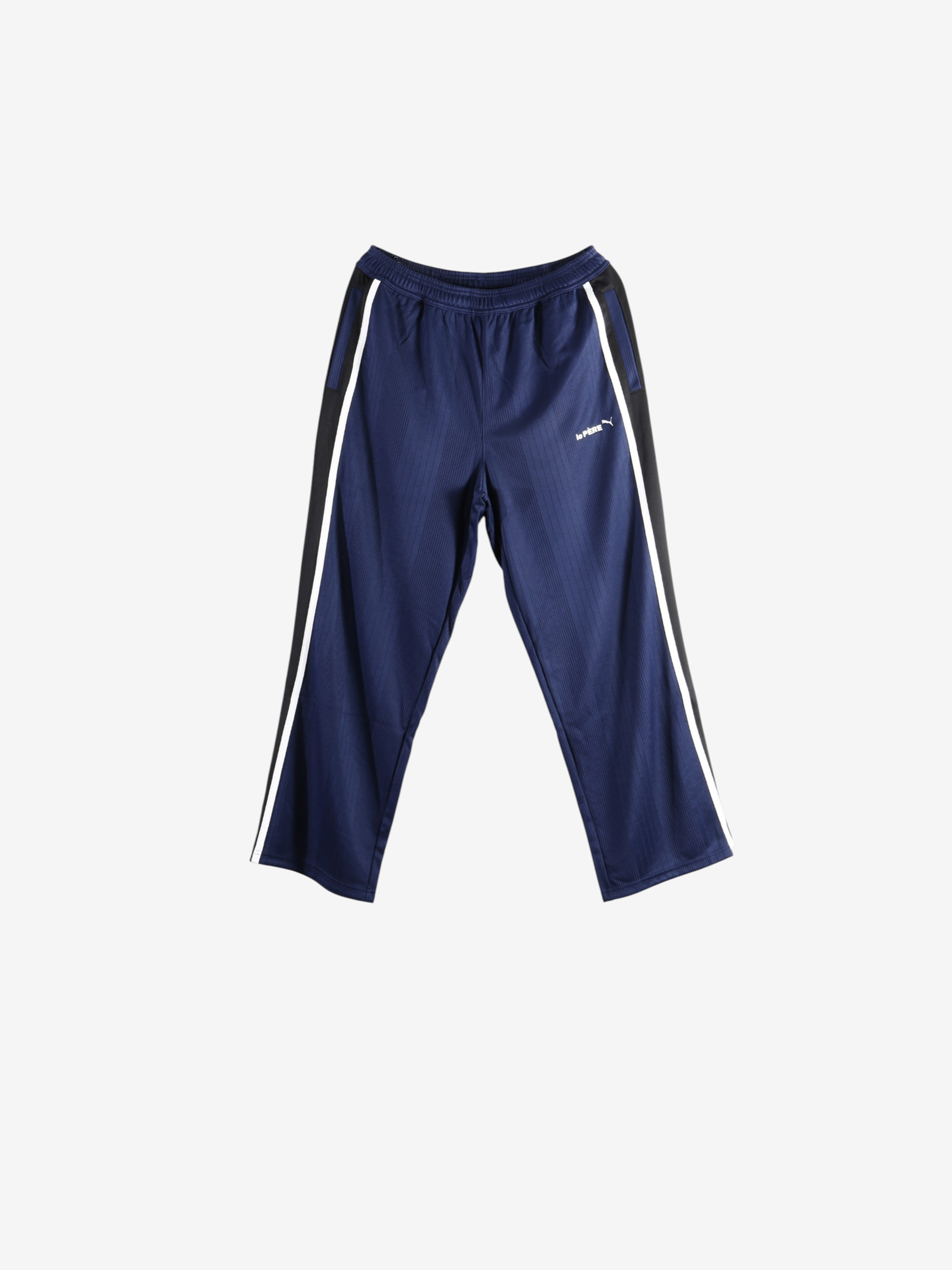 Navy pants, front view