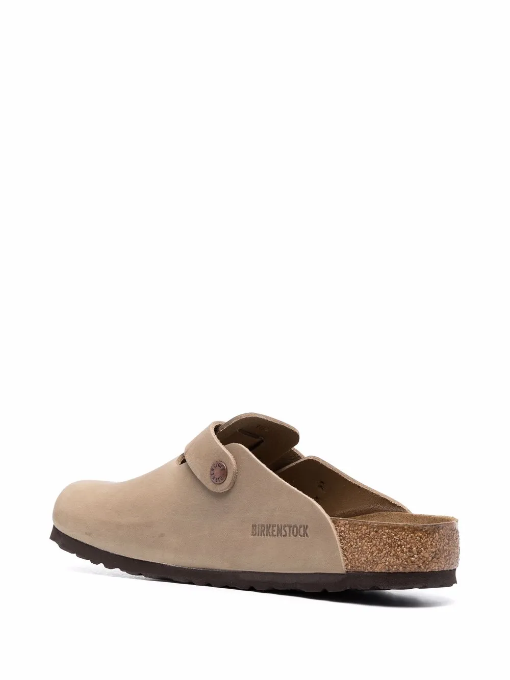 Brown sandals, side view