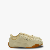 Tan shoes,front view