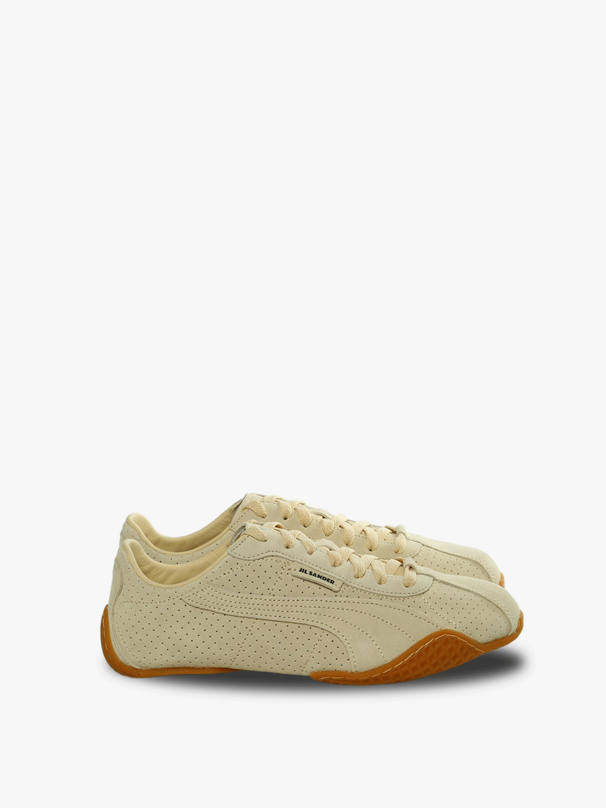 Tan shoes,front view