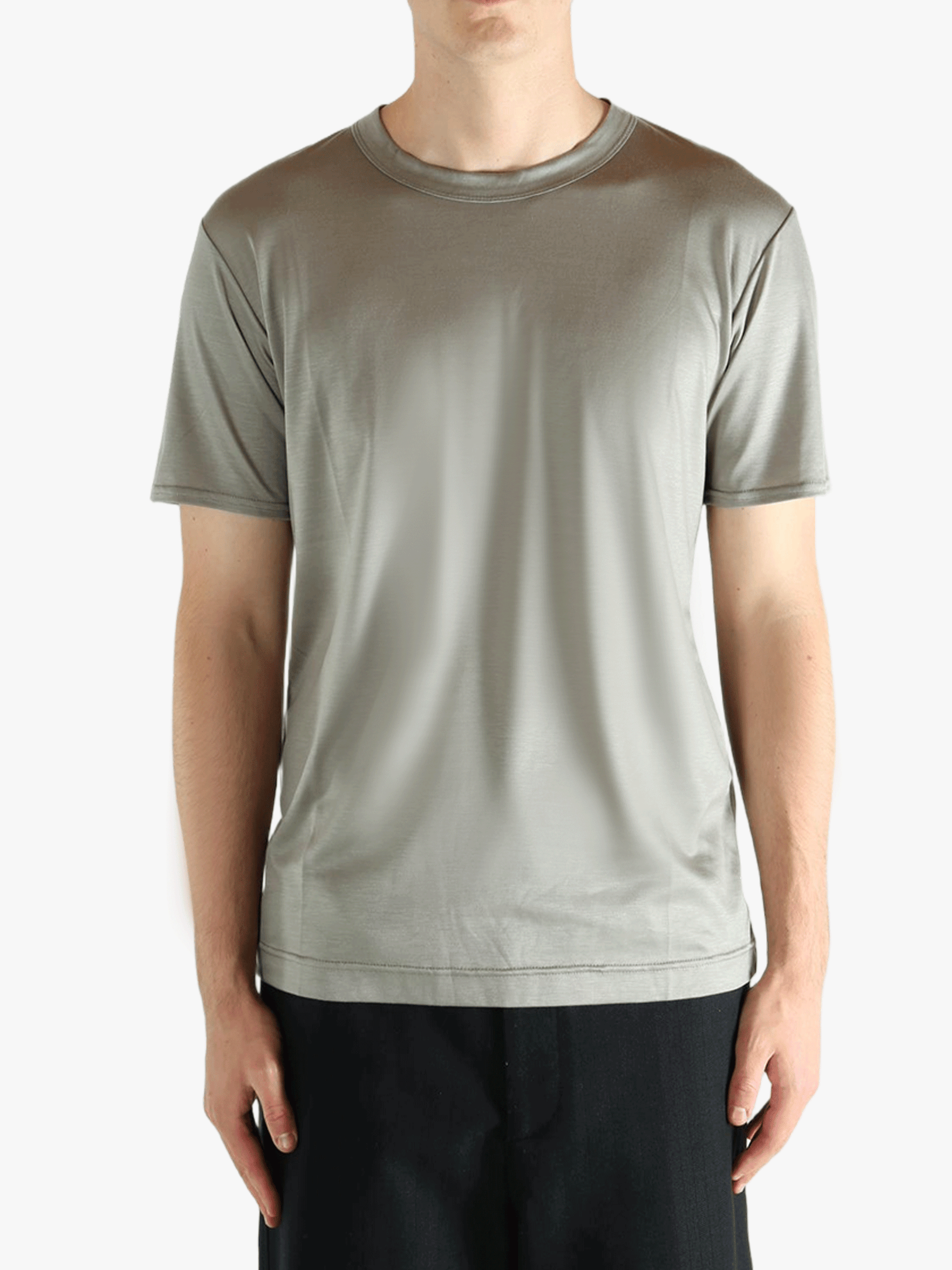 【世界一点・極希少】Omar Afridi リネンショートスリーブプルオーバー OMAR AFRIDI - Men Mocklodi Omega Short Sleeve T-Shirt – Atelier