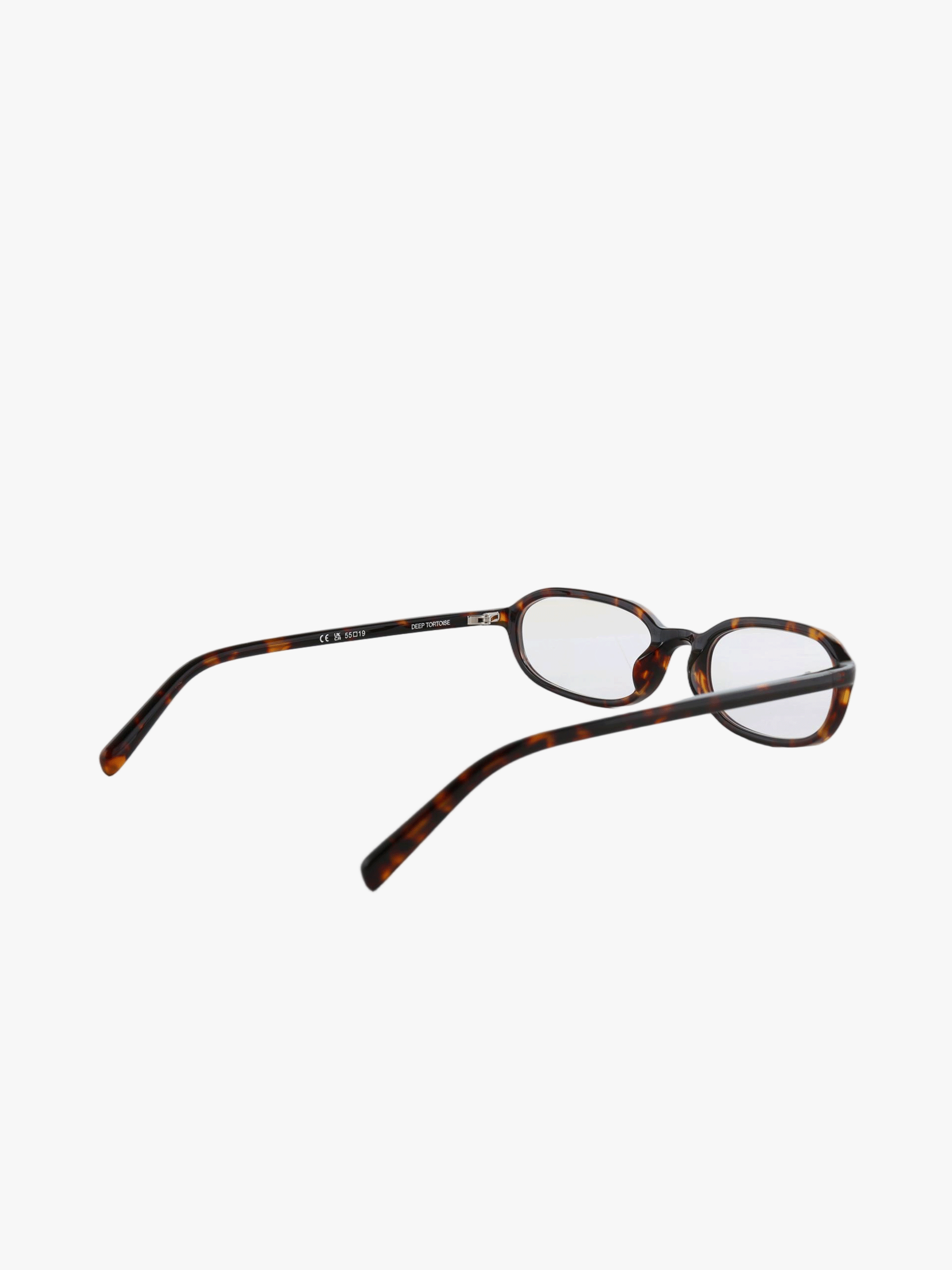 Brown eyewear, front view