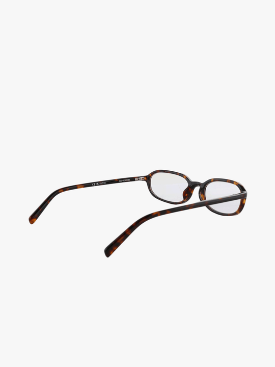 Brown eyewear, front view
