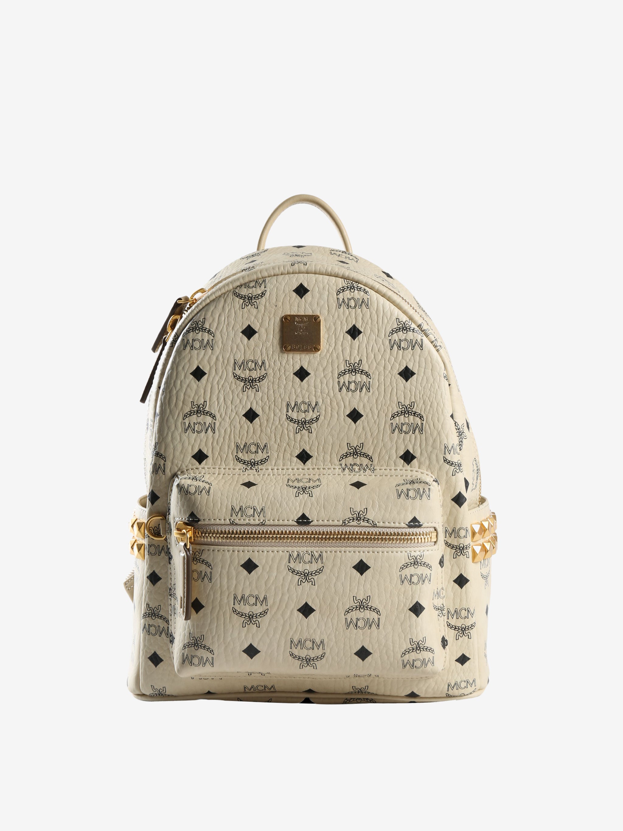MCM Stark Visetos Side-Stud Backpack - Small
