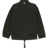 Green coats, back view