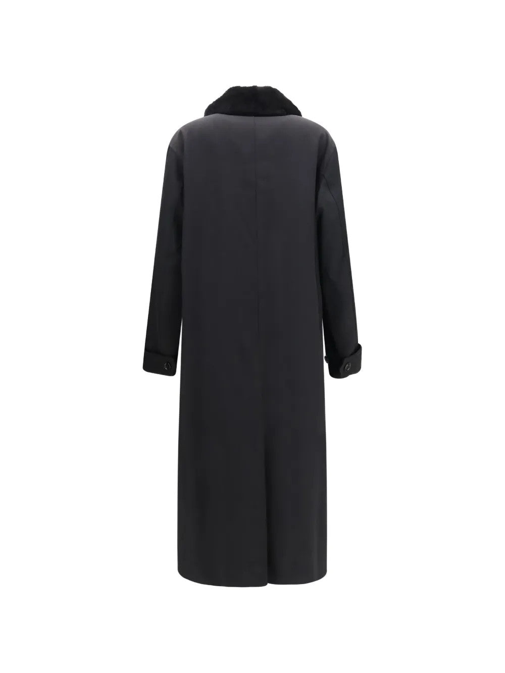 Black jacket, back view