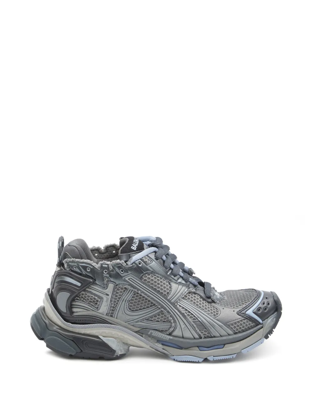 Grey sneakers, side view