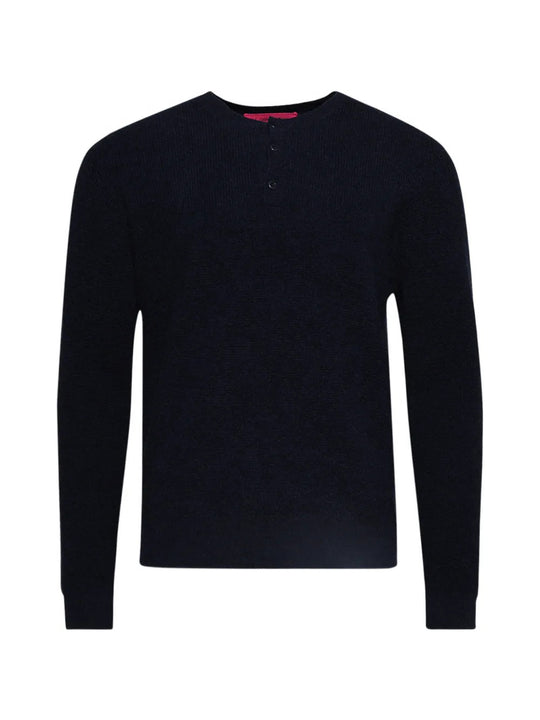 Navy shirt, front view