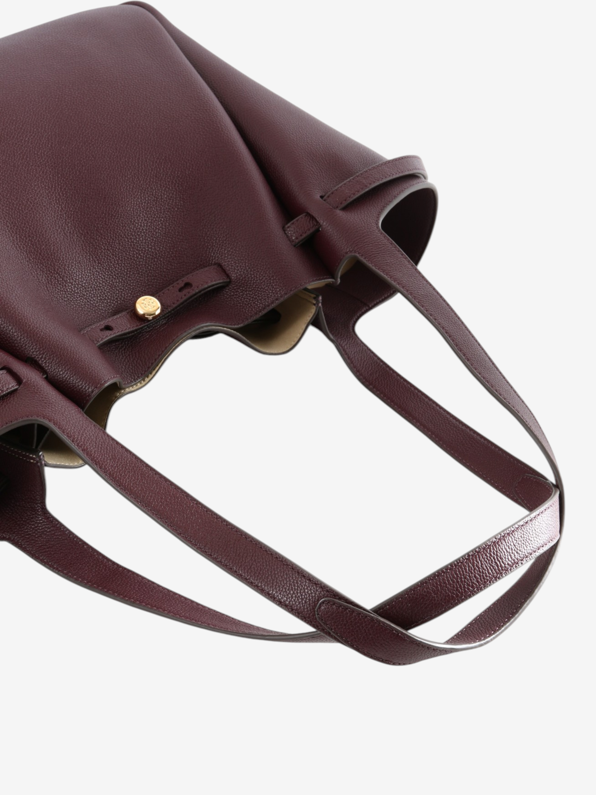 Burgundy bag, front view