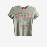 Green t-shirt, front view