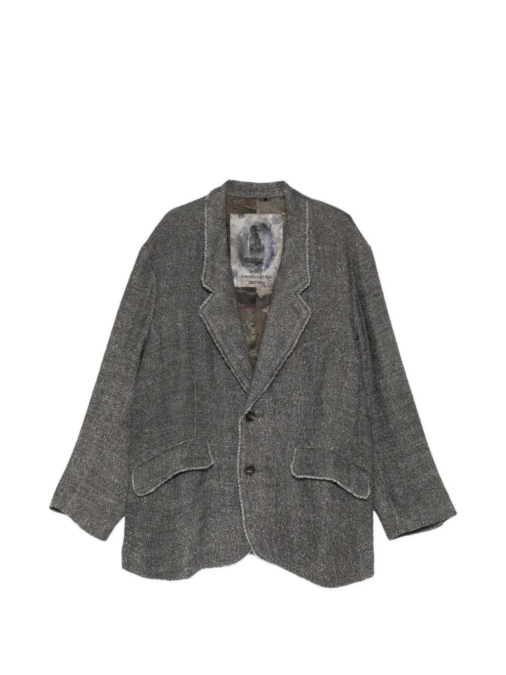 Grey blazer, front view