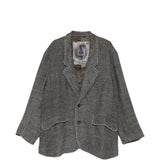 Grey blazer, front view