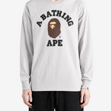 A BATHING APE - Men College Long Sleeve Tee
