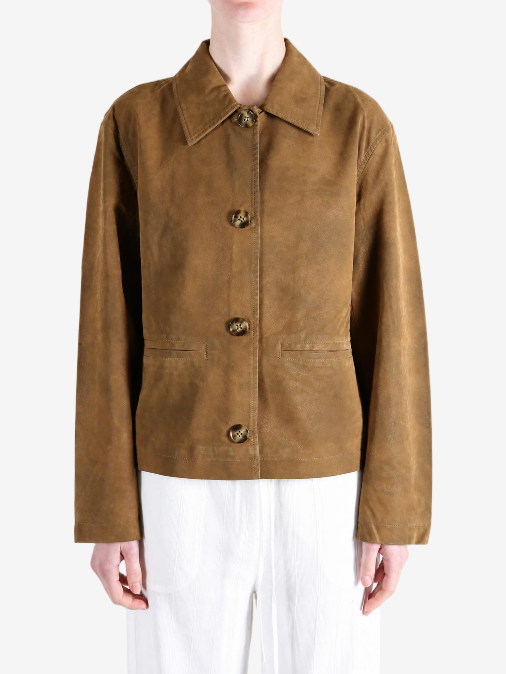 Brown jacket, front view