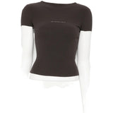 Black t-shirt, front view